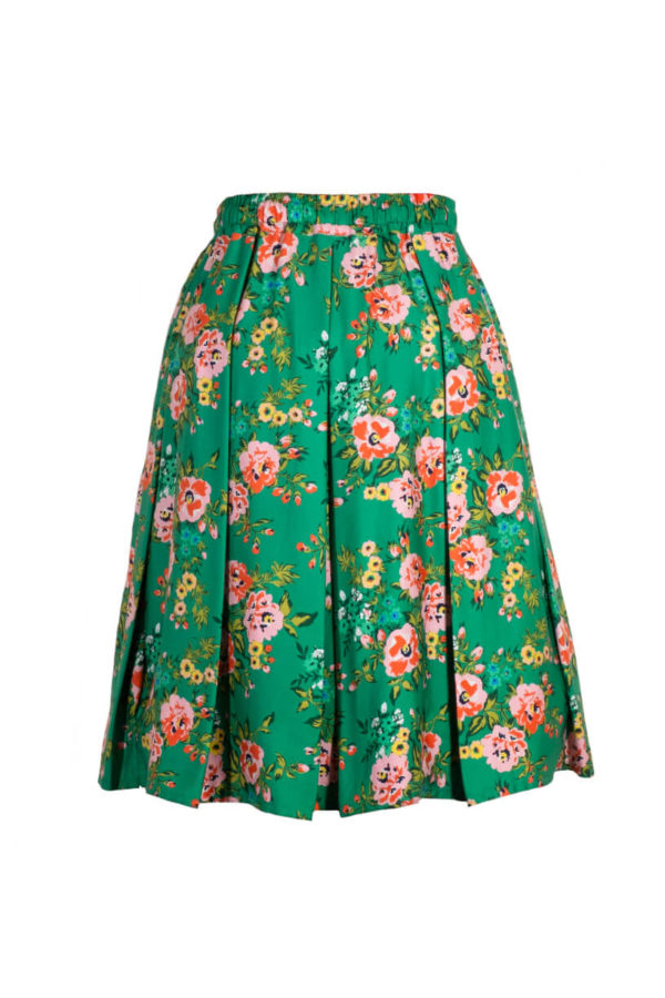The Work & Play Five Pocket Skirt – Green – Tajka Studio